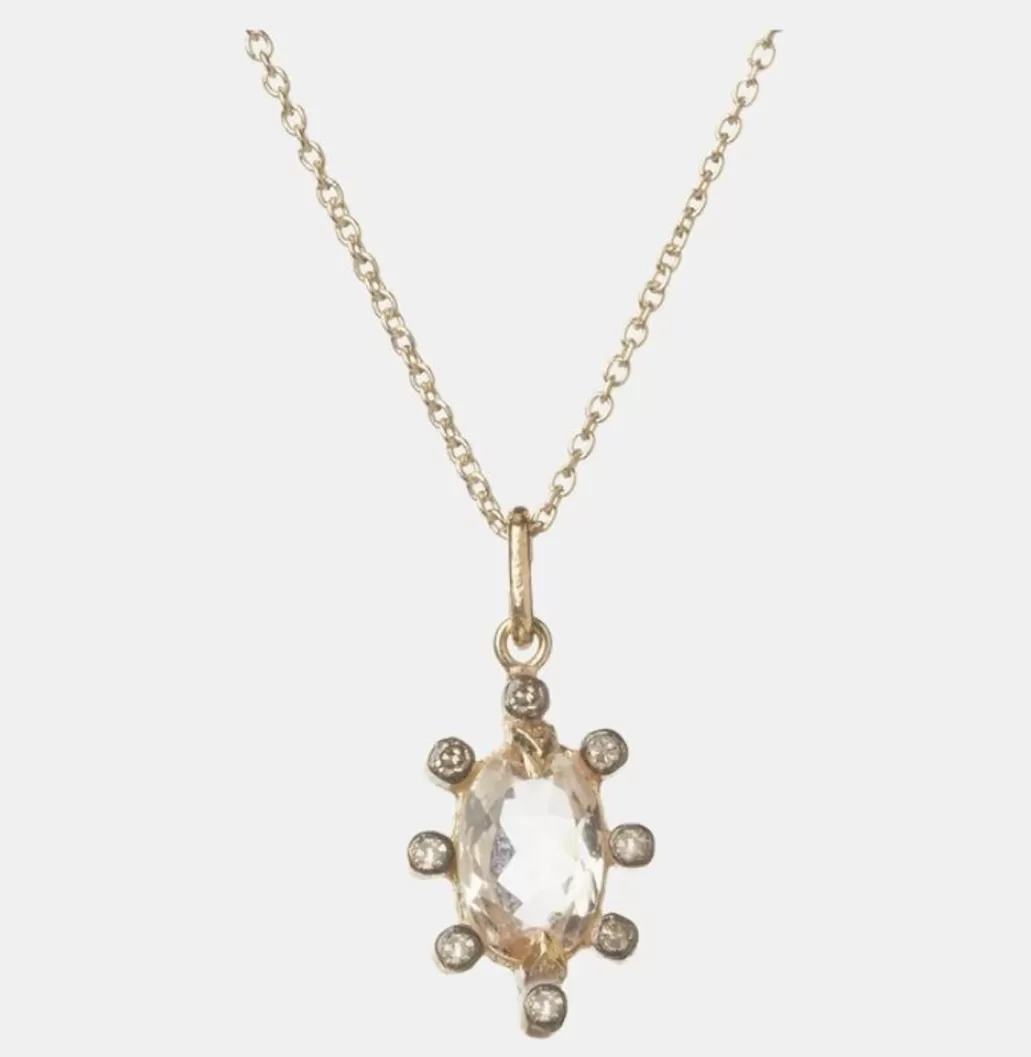 Hot 5 OCTOBRE - Flora Morga Necklace - Morganite