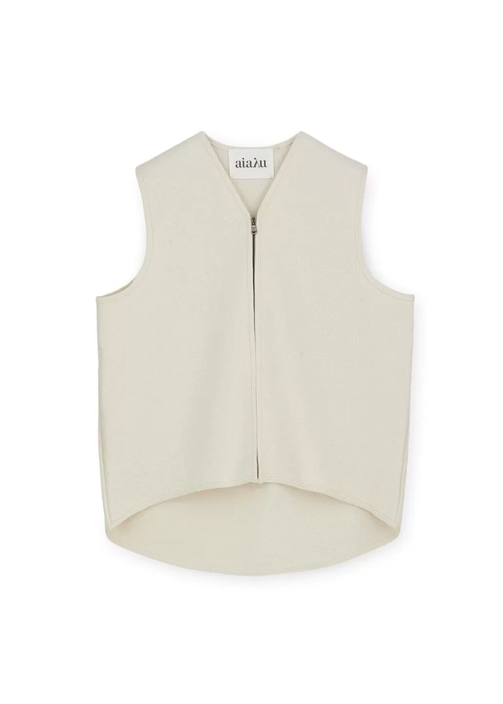 Shop AIAYU - Maples Merino Vest - Albicant