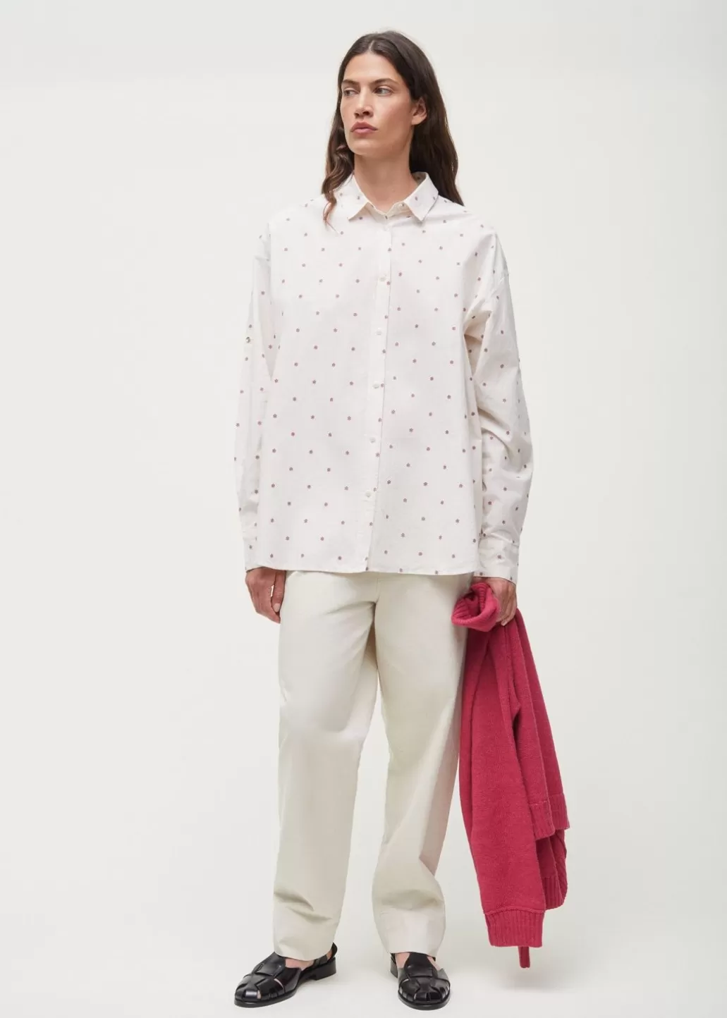 Outlet AIAYU - Shirt Flore - Mix Creme