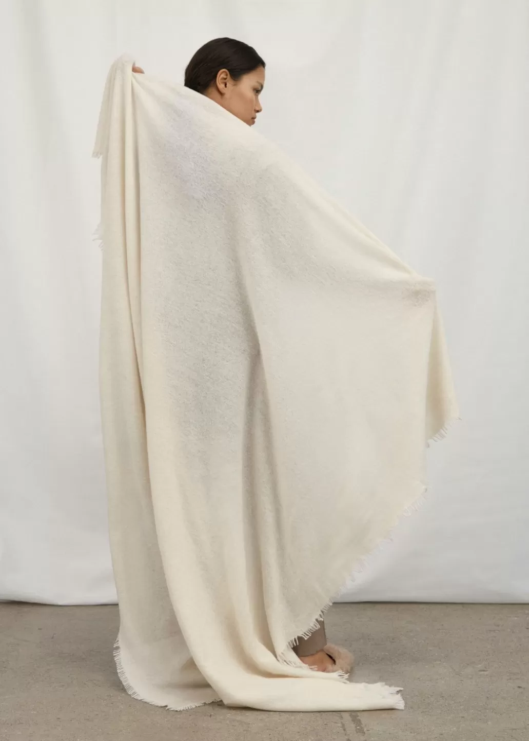 Sale AIAYU DOMUS - Arlo Cashmere Throw 150X250 - Off White