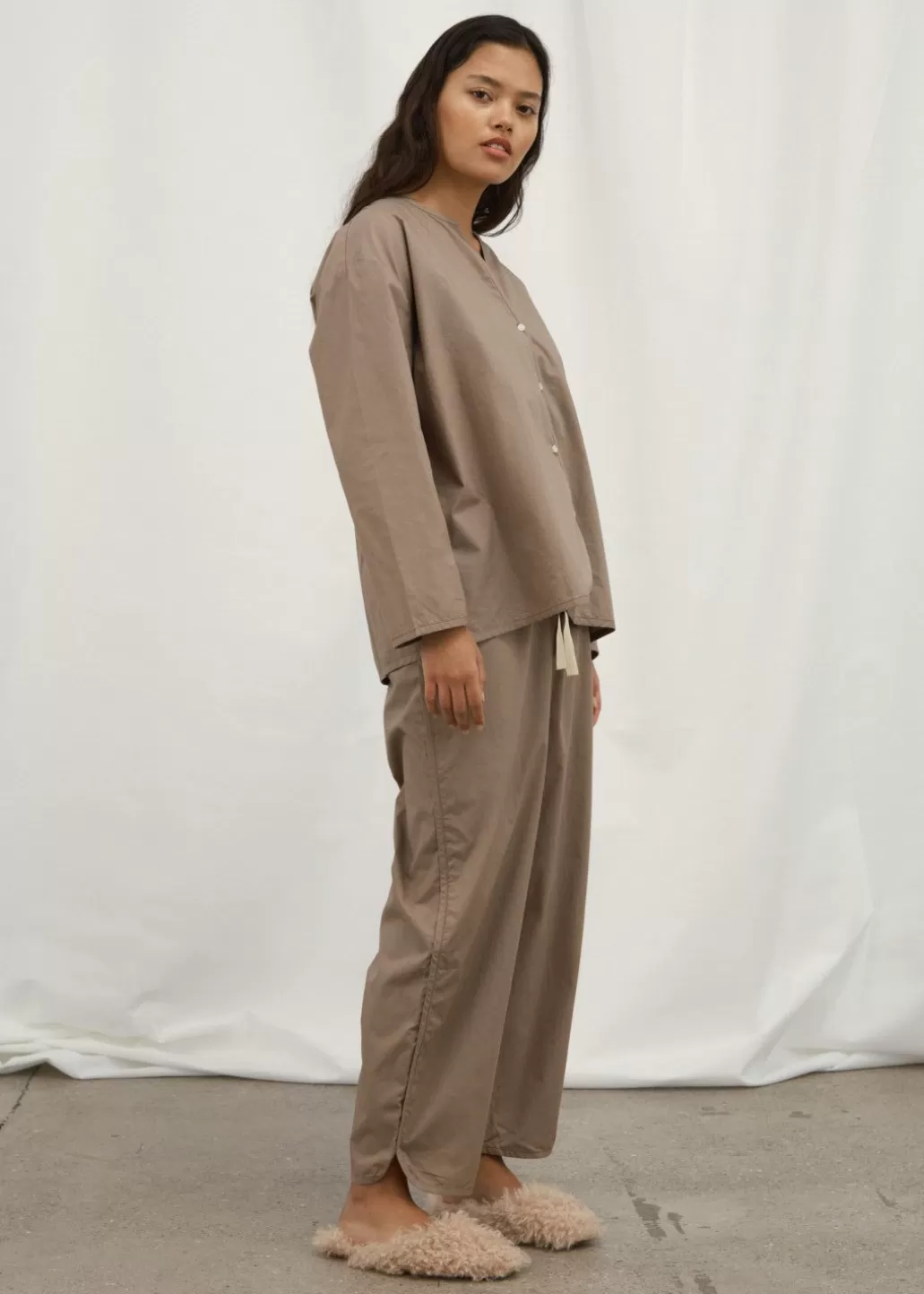 Outlet AIAYU DOMUS - Pyjamas Poplin - Cocoa