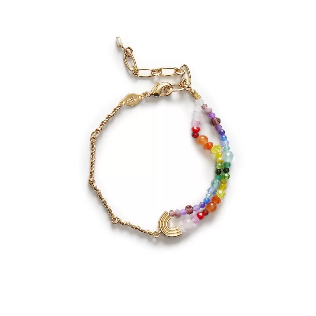 Shop ANNI LU - Double Rainbow Bracelet - Gold