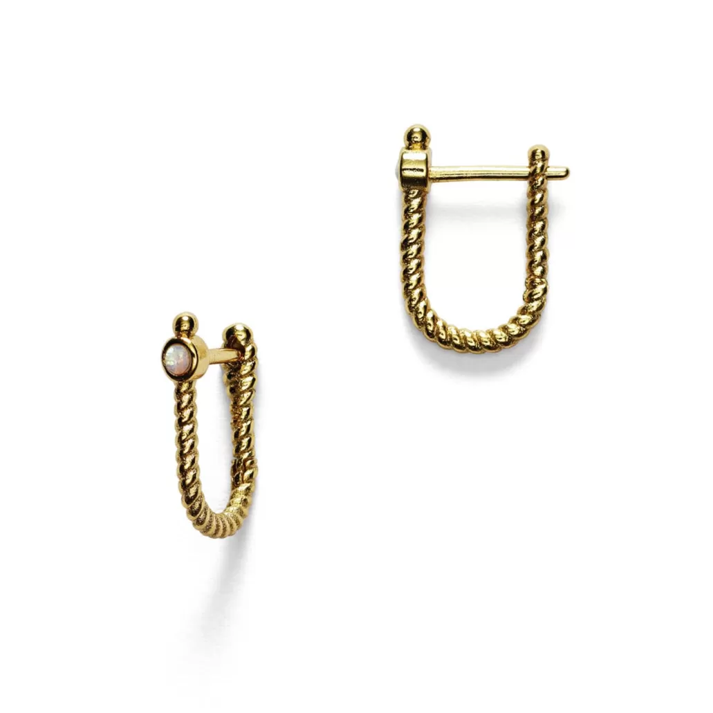 Store ANNI LU - Golden Rope Earring - Gold