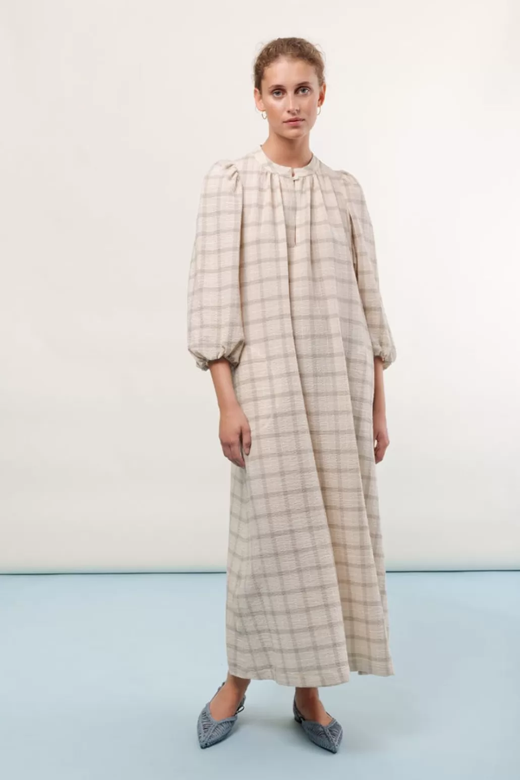 Cheap APOF - Maya Dress - Ivory Check