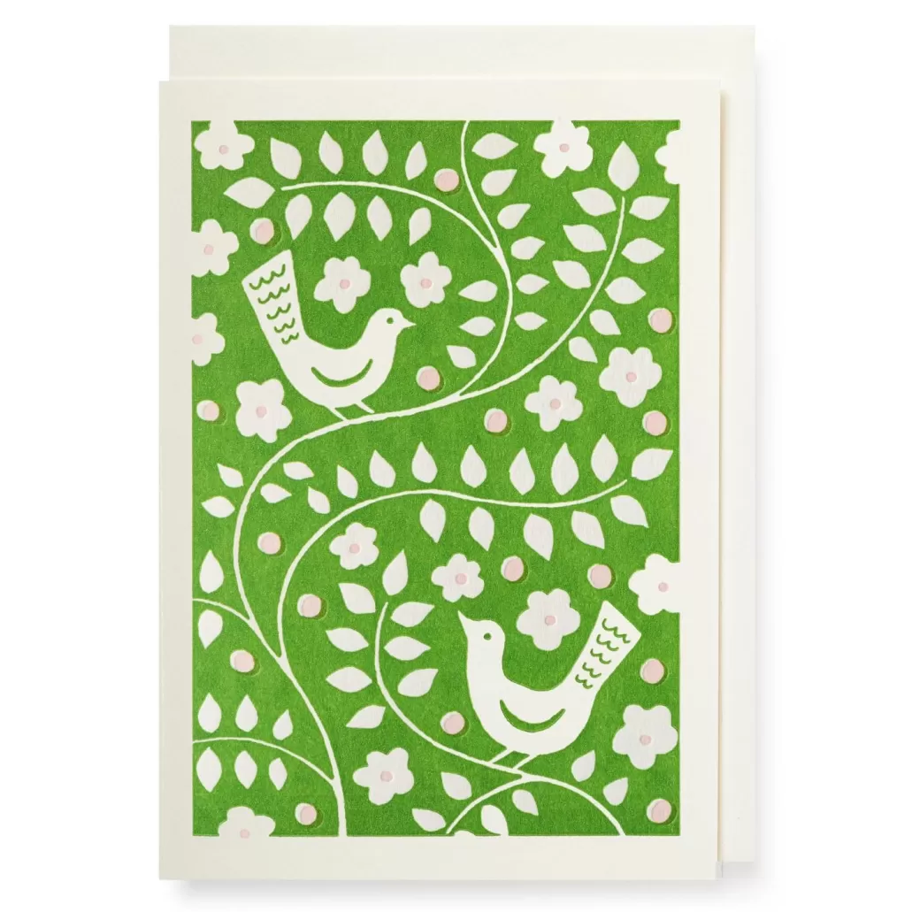 New Archivist - Printed Card - Ariana Bird Pattern