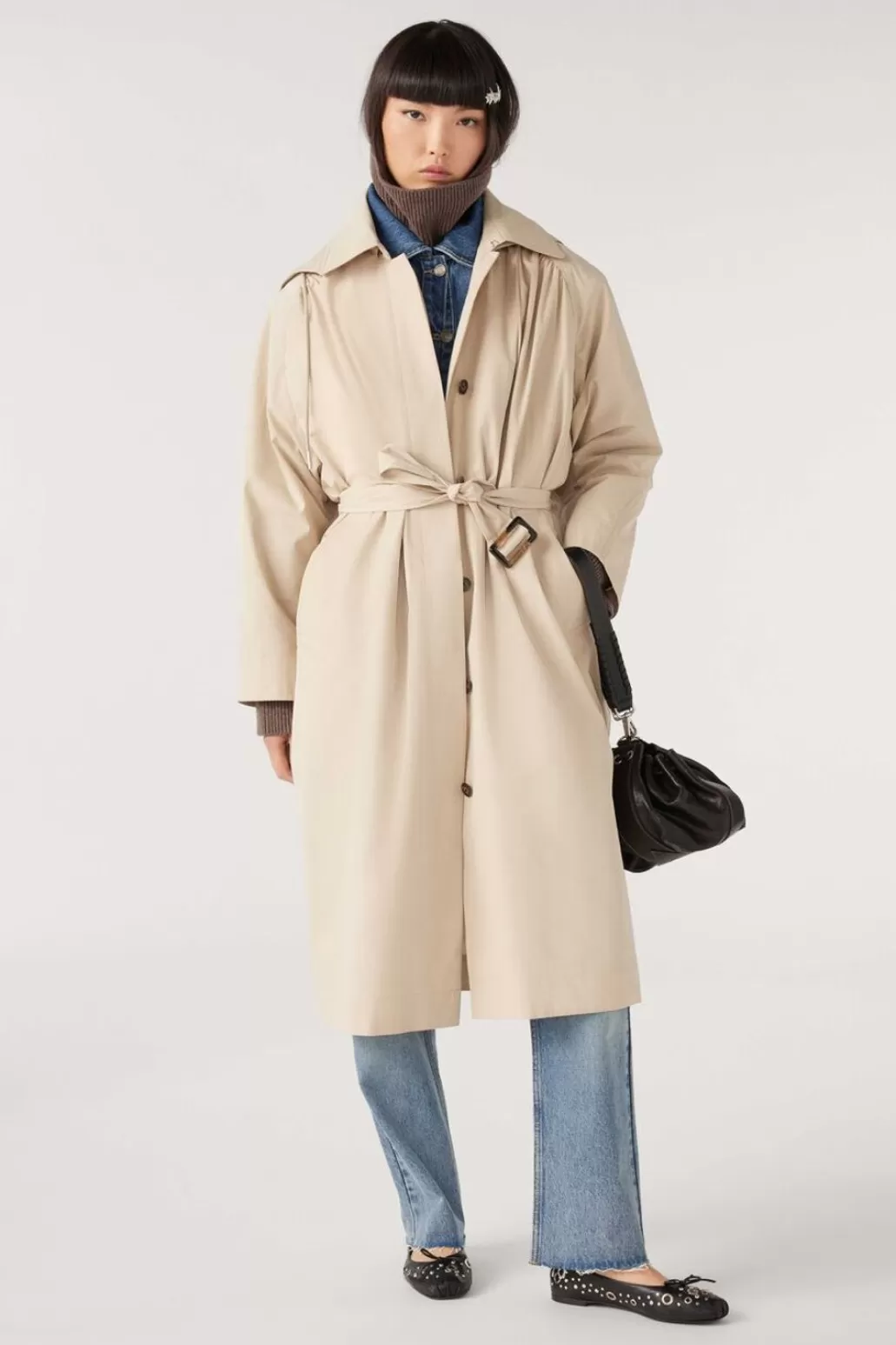 Clearance BAu0026SH Ba&Sh - Kaan Trench - Beige