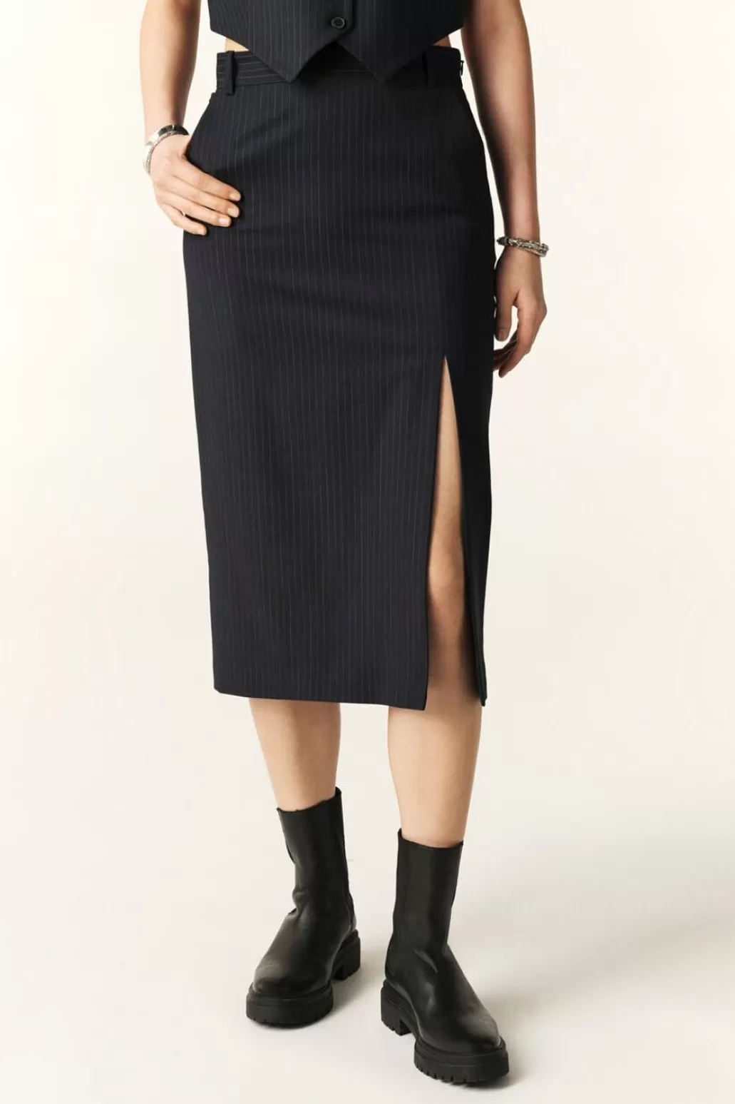 Online BAu0026SH Ba&Sh - Peter Skirt - Bleunuit