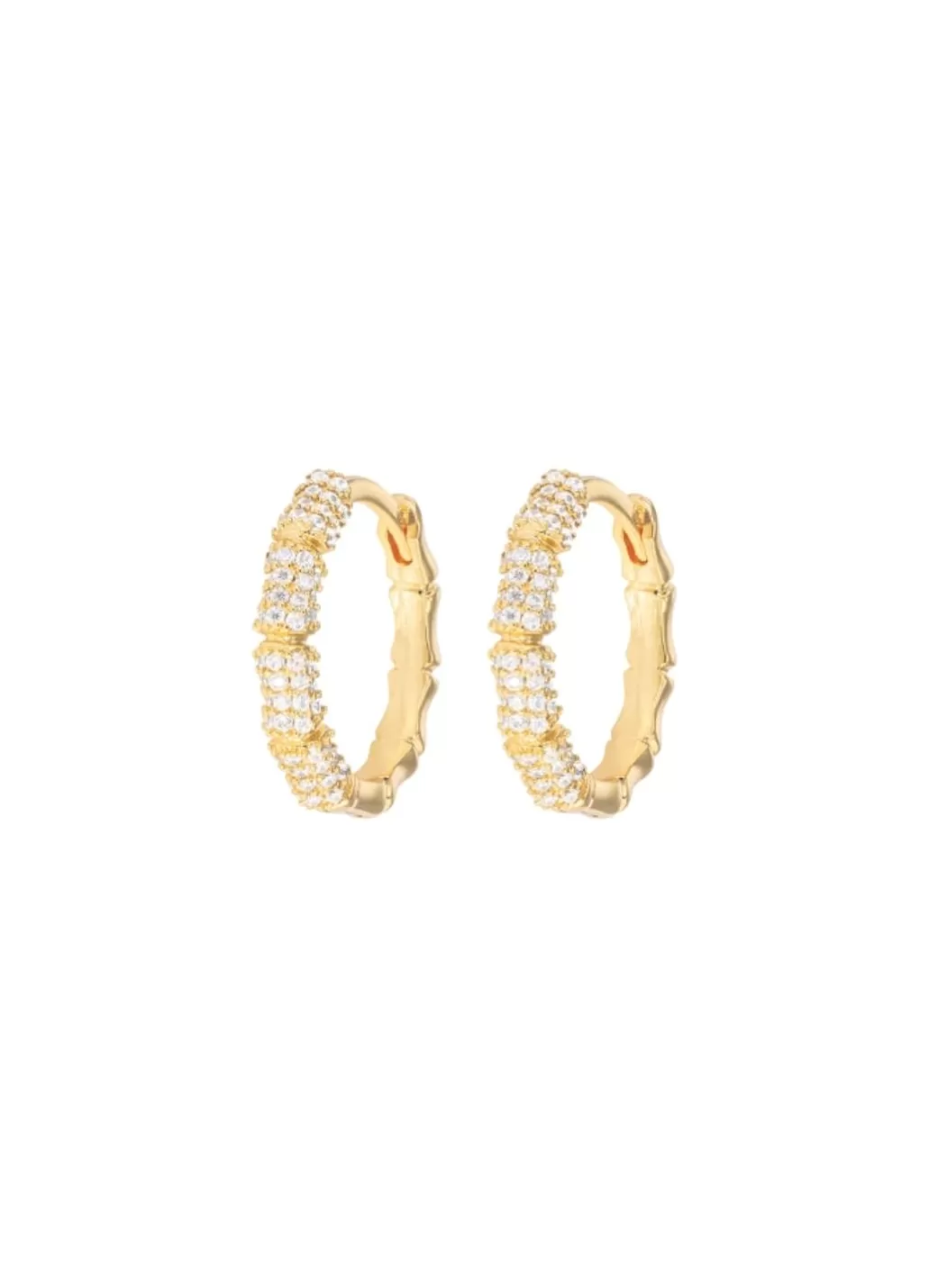 Fashion Emilia by Bon Dep - Medium Bamboo Hoops