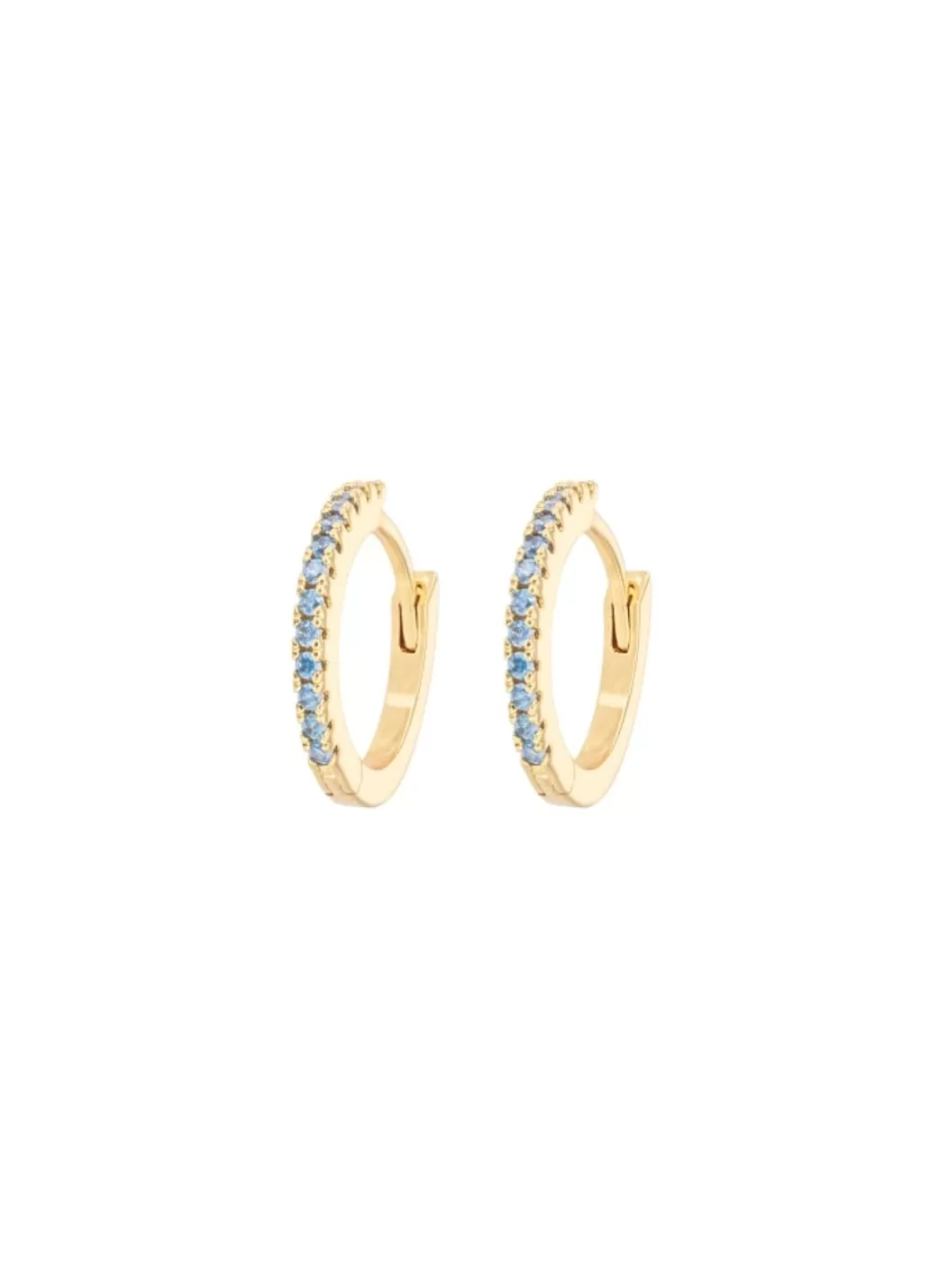 Store Emilia by Bon Dep - Medium Hoops - Blue