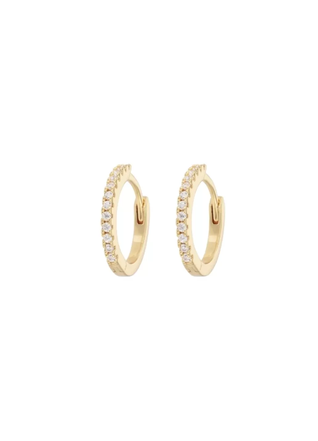 Best Emilia by Bon Dep - Medium Hoops - White