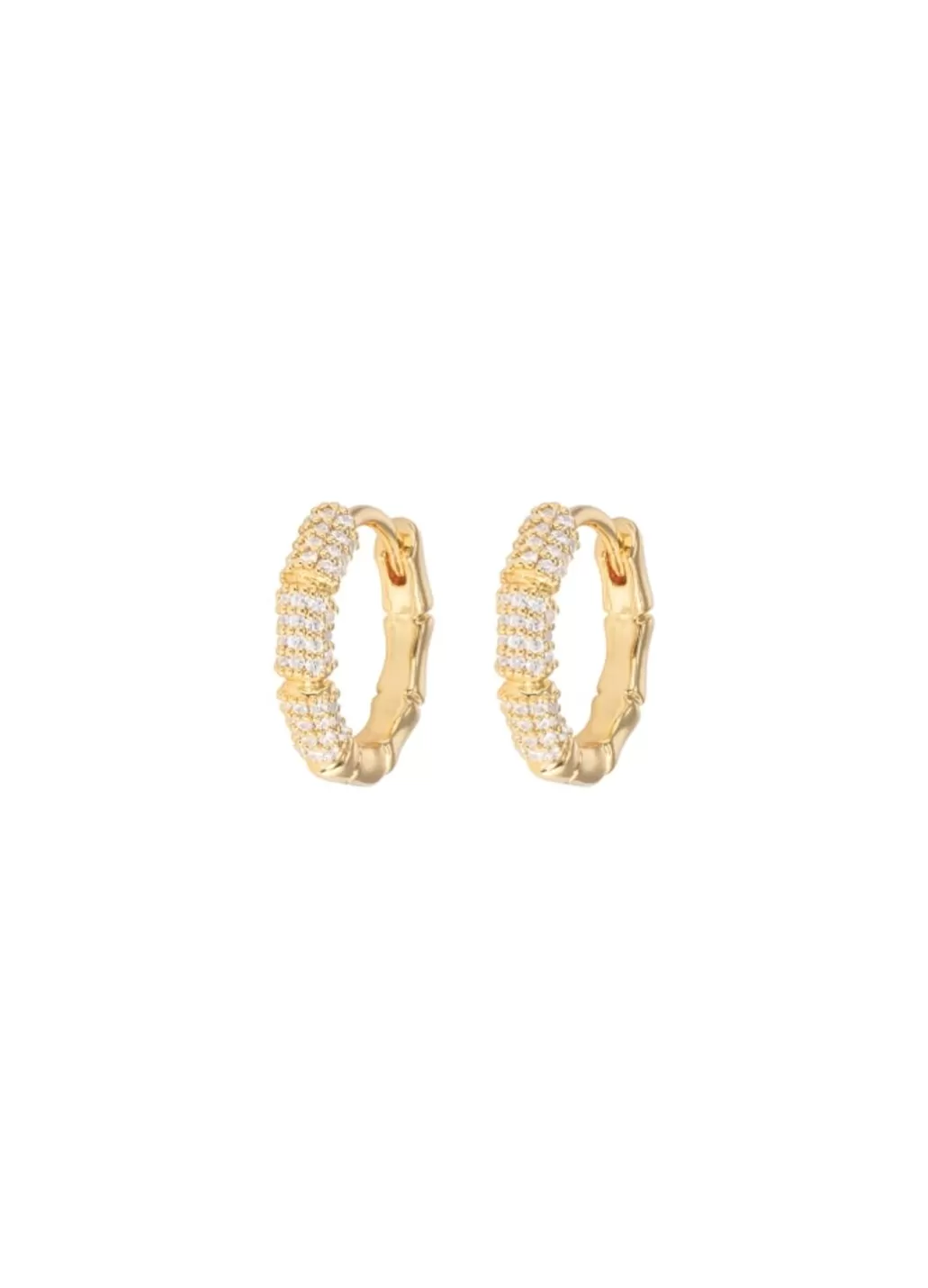 Clearance Emilia by Bon Dep - Small Bamboo Hoops
