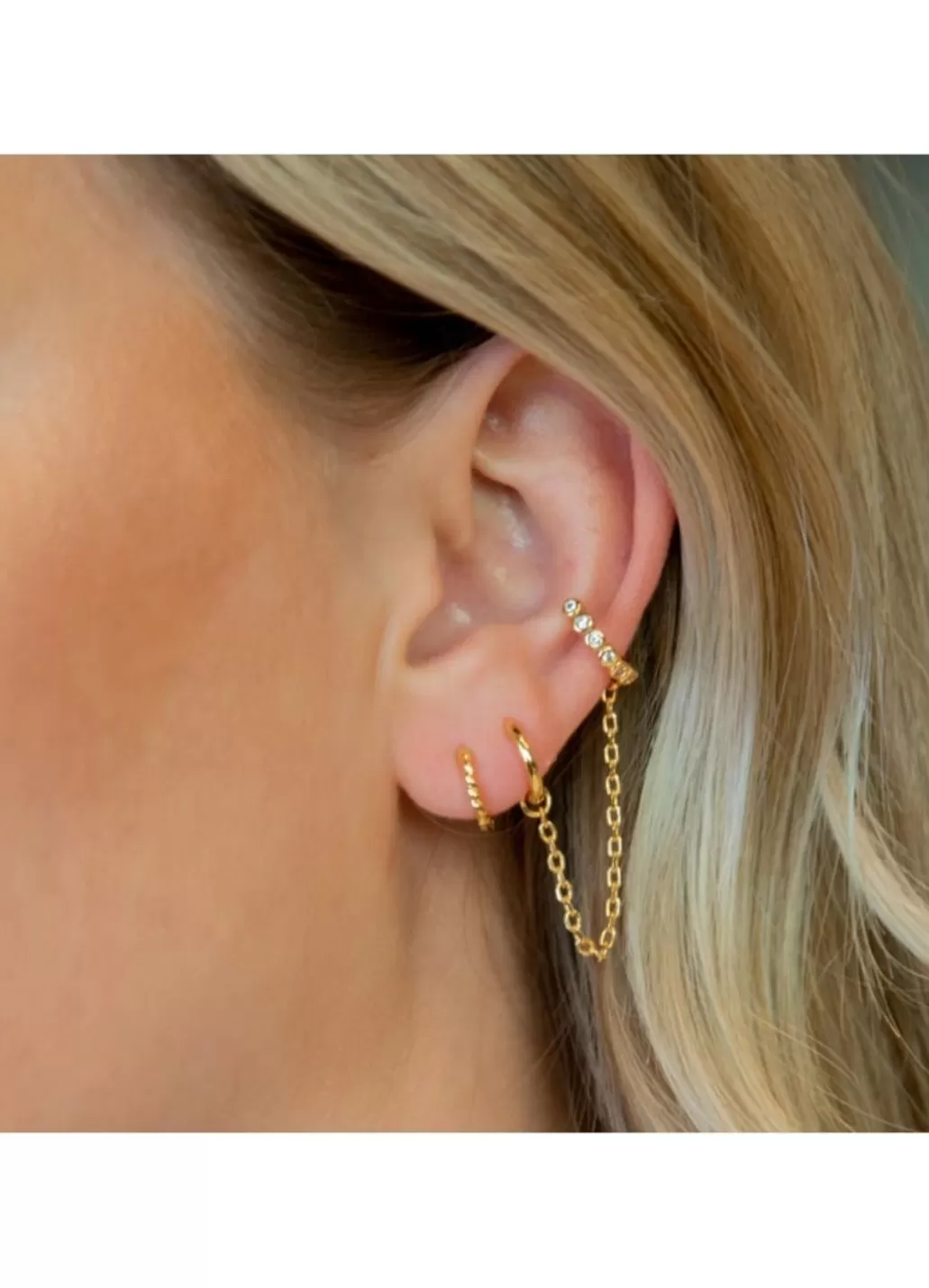 Clearance Emilia by Bon Dep - X-Small Twisted Hoops