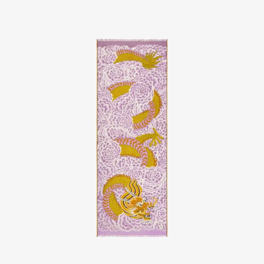 Shop INOUI - Scarf Dragon - Yellow