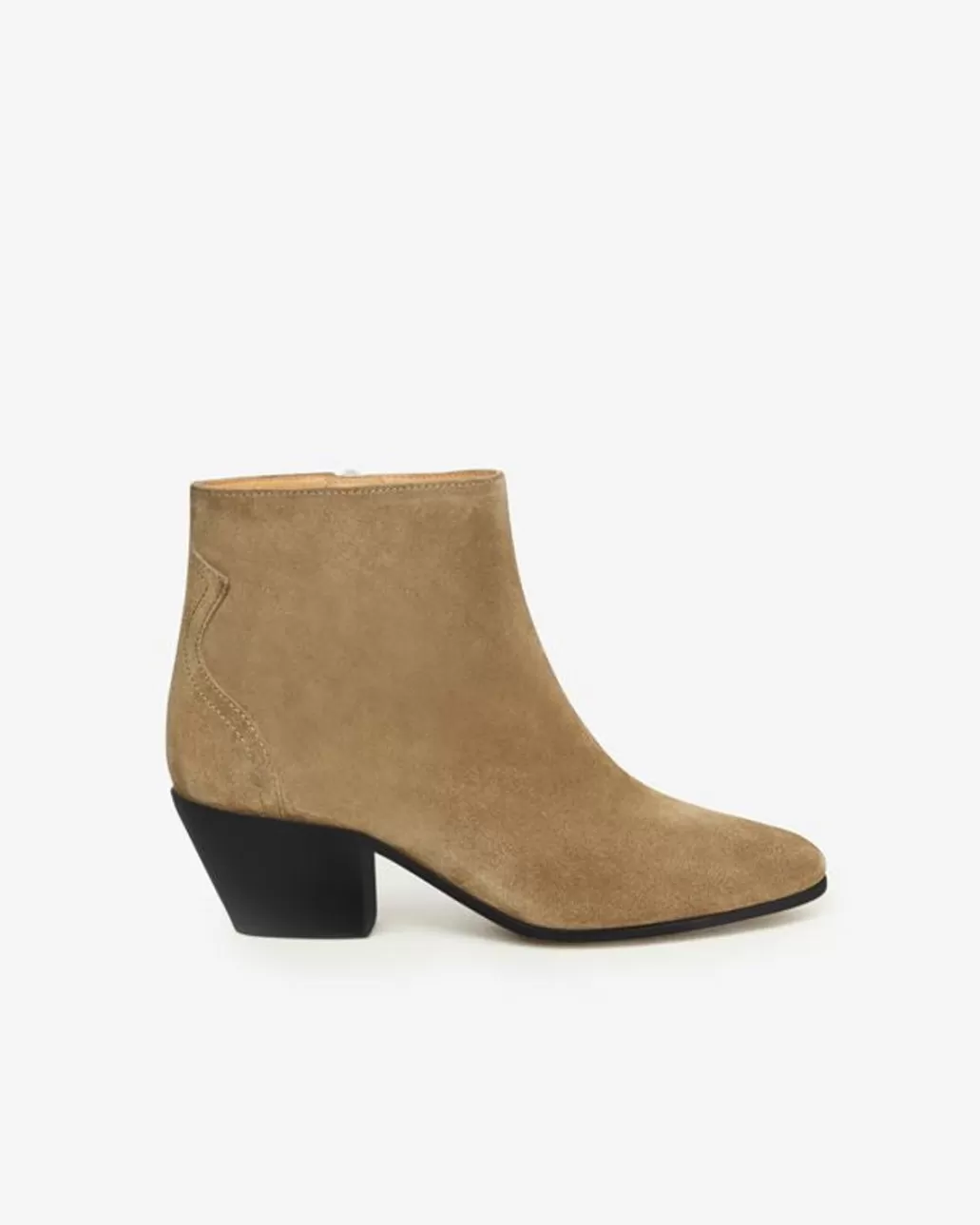 Best Sale ISABEL MARANT ÈTOILE Isabel Marant Etoile - Dacken Boots - TaupeBlack Heel