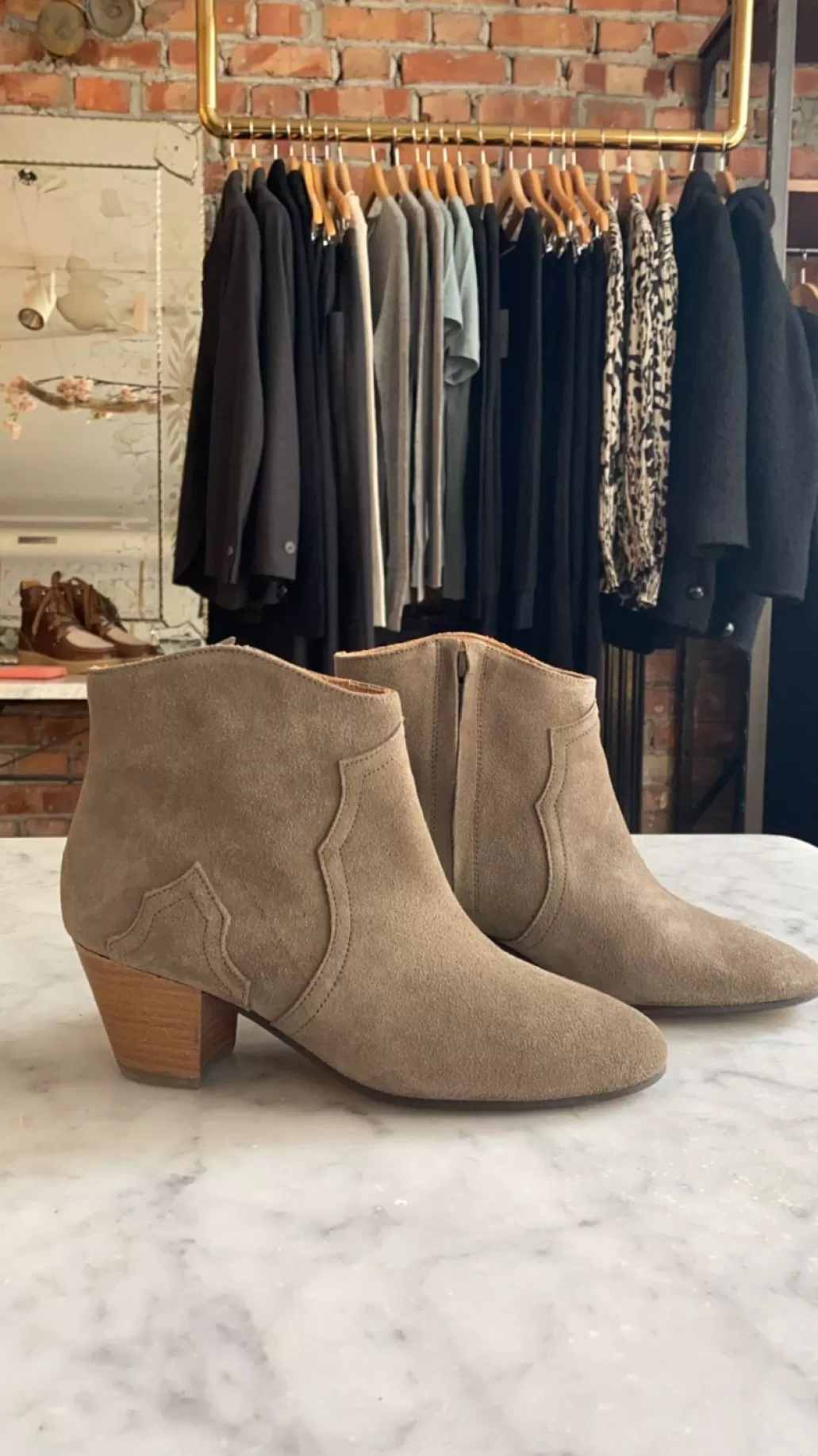 Sale ISABEL MARANT ÈTOILE Isabel Marant Etoile - Dicker Boots - Taupe