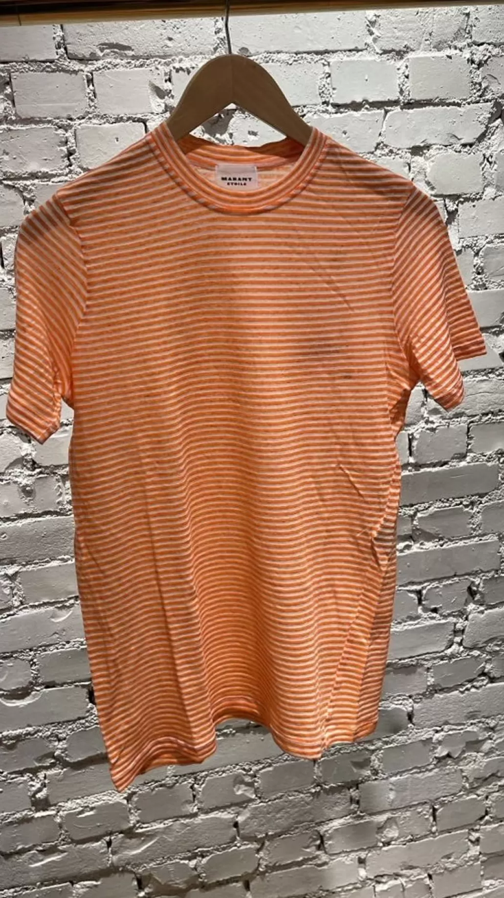 Cheap ISABEL MARANT ÈTOILE Isabel Marant Etoile - Leontine Tee Shirt EcruOrange