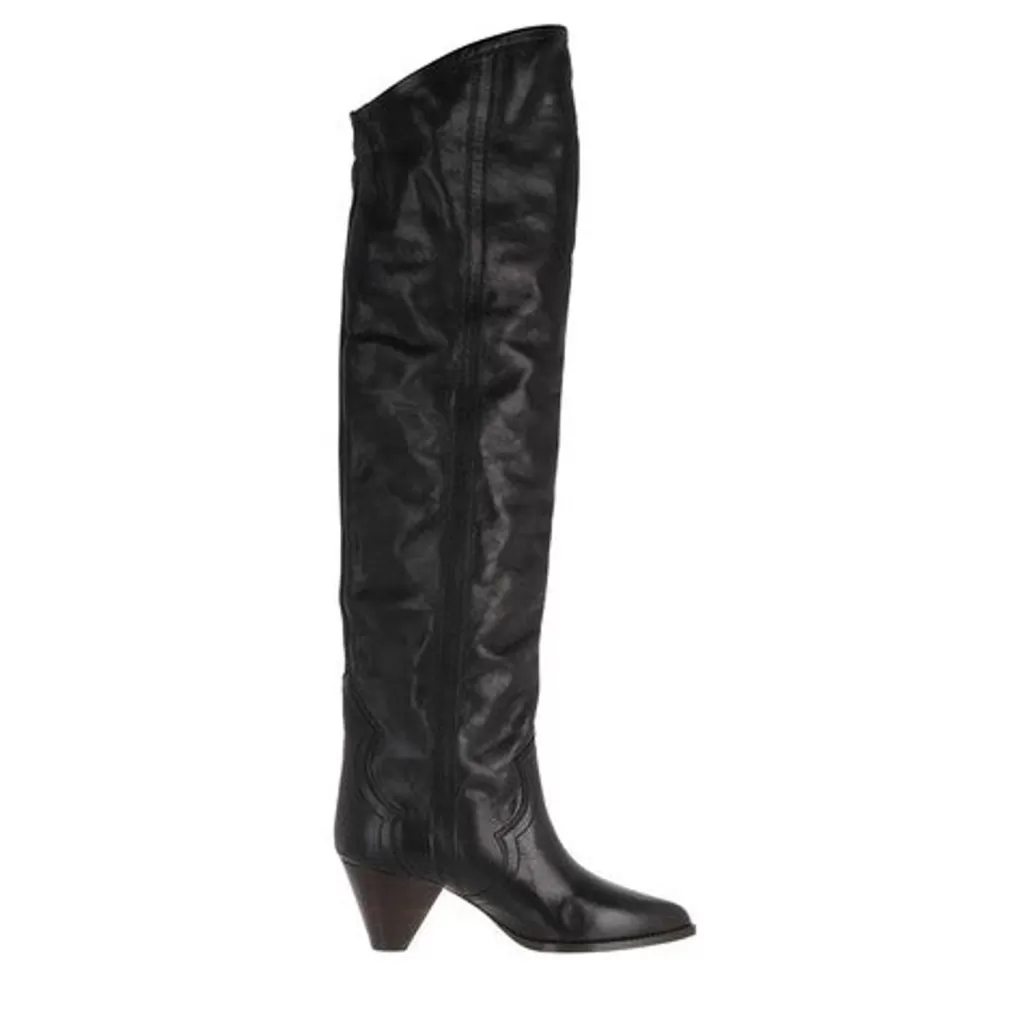 Hot ISABEL MARANT ÈTOILE Isabel Marant Etoile - Remko Thigh Boots Black