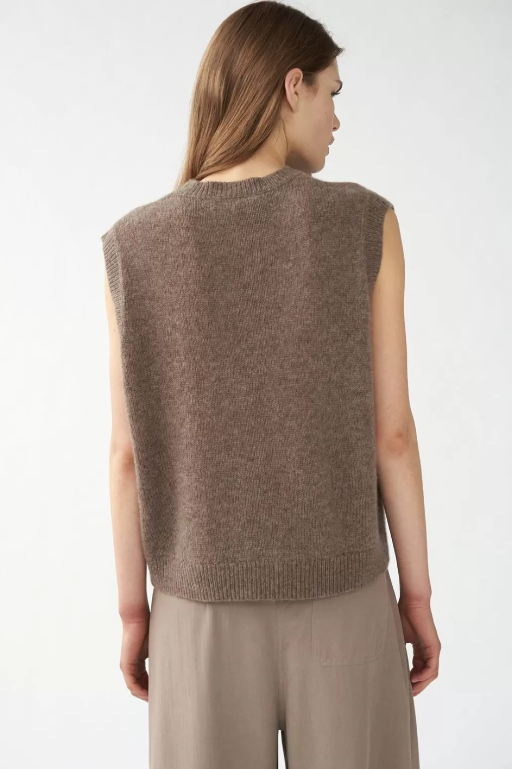 Shop KOKOON - Mae Knit Vest - Hazelnut