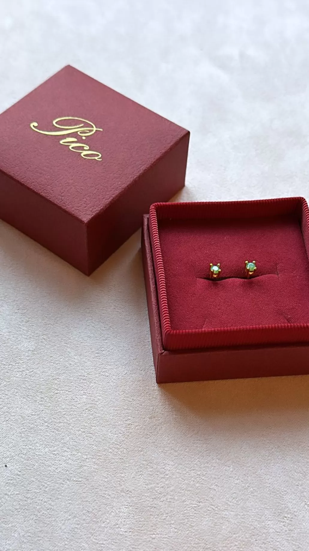 Flash Sale Pico Copenhagen - Cecilie Crystal Stud - Green Opac