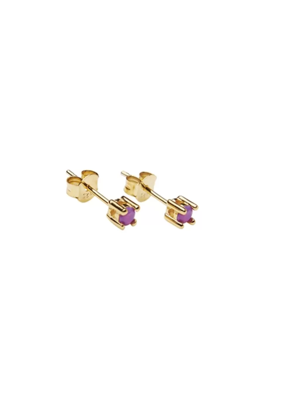 Discount Pico Copenhagen - Cecilie Crystal Stud - Purple Opac