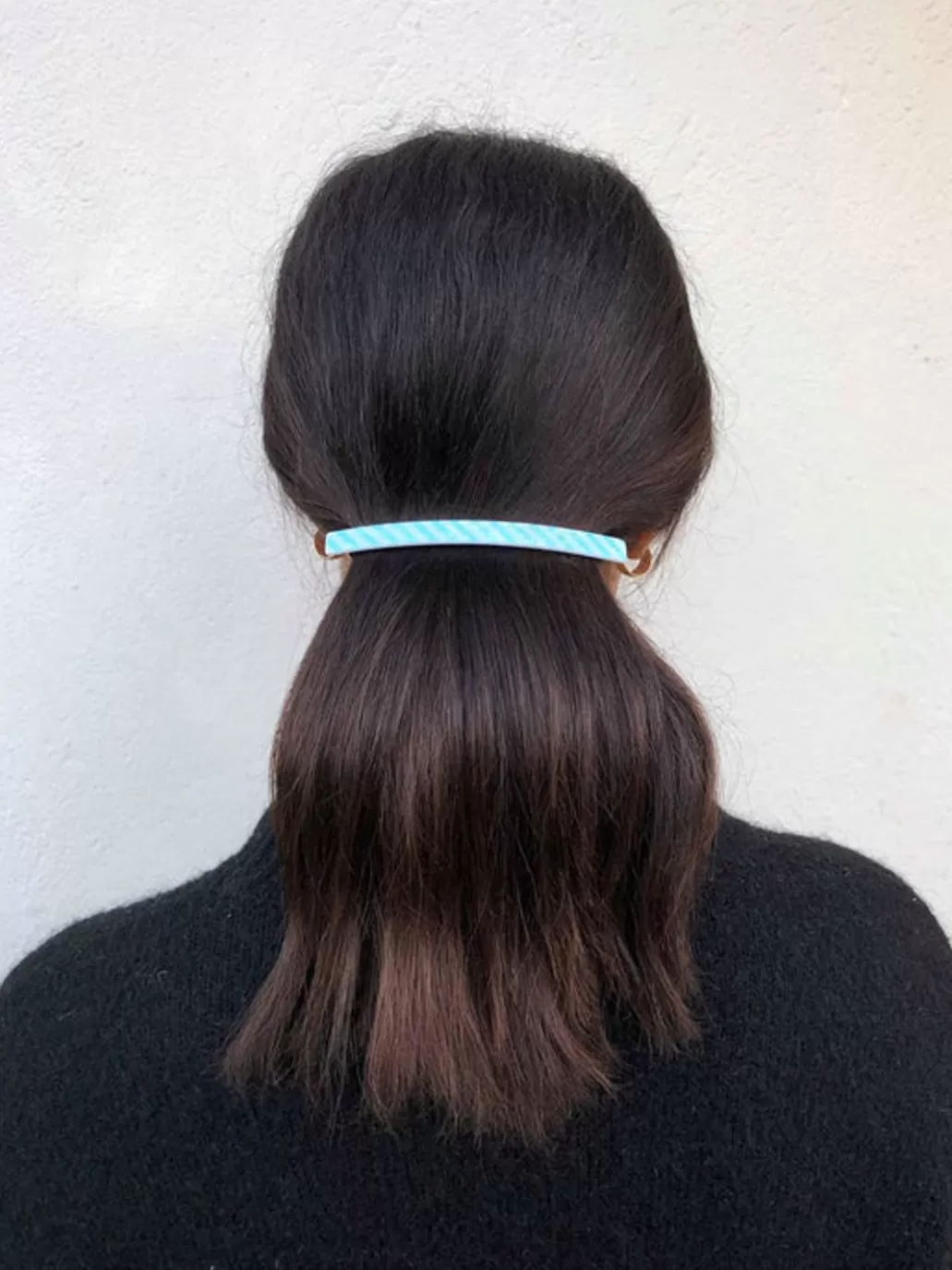 Sale Pico Copenhagen - Frenchie Hair Clip - Stripe BlueWhite