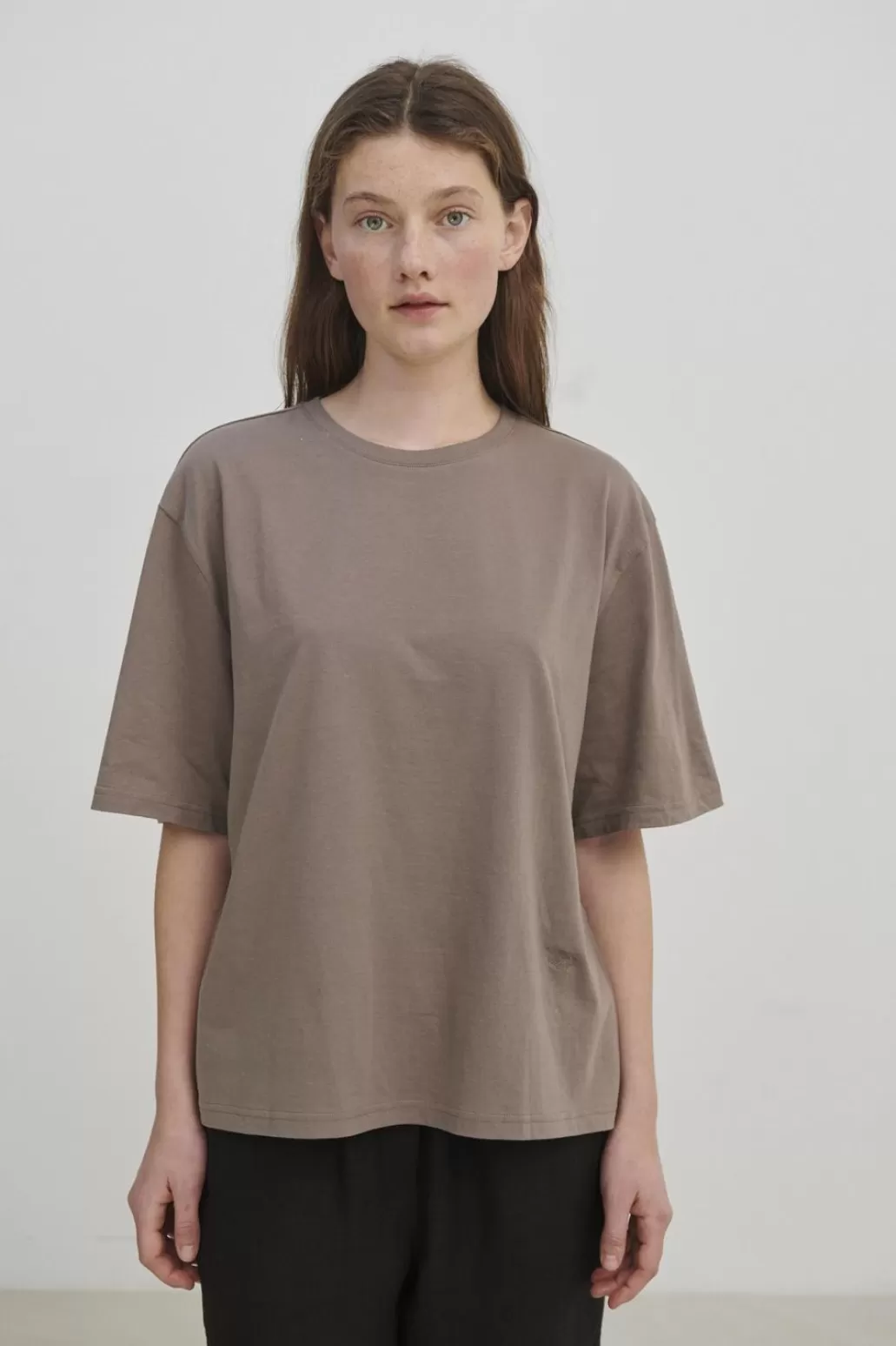 New SKALL - Andy Oversize Tee - Cold Brown