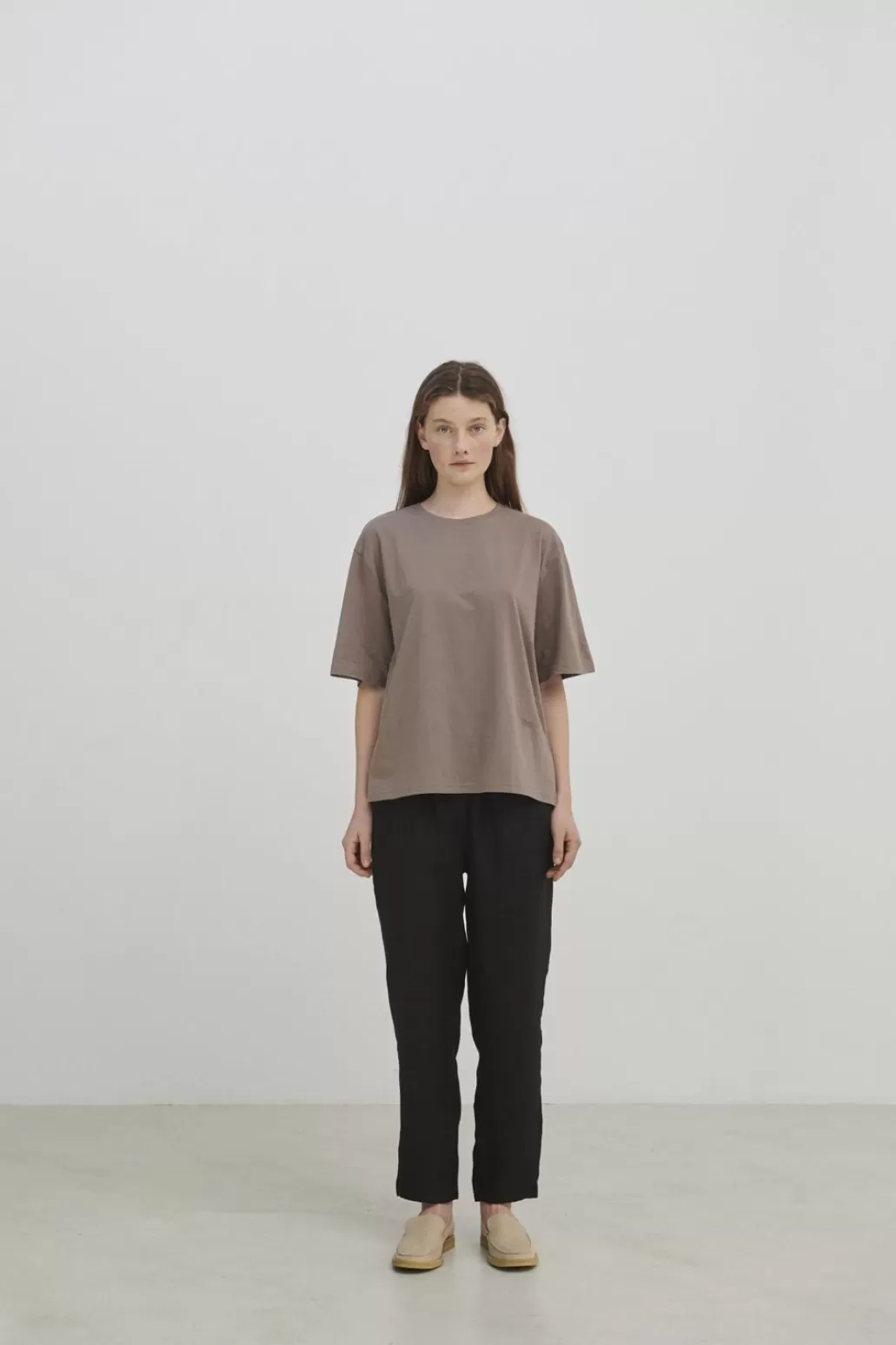 New SKALL - Andy Oversize Tee - Cold Brown