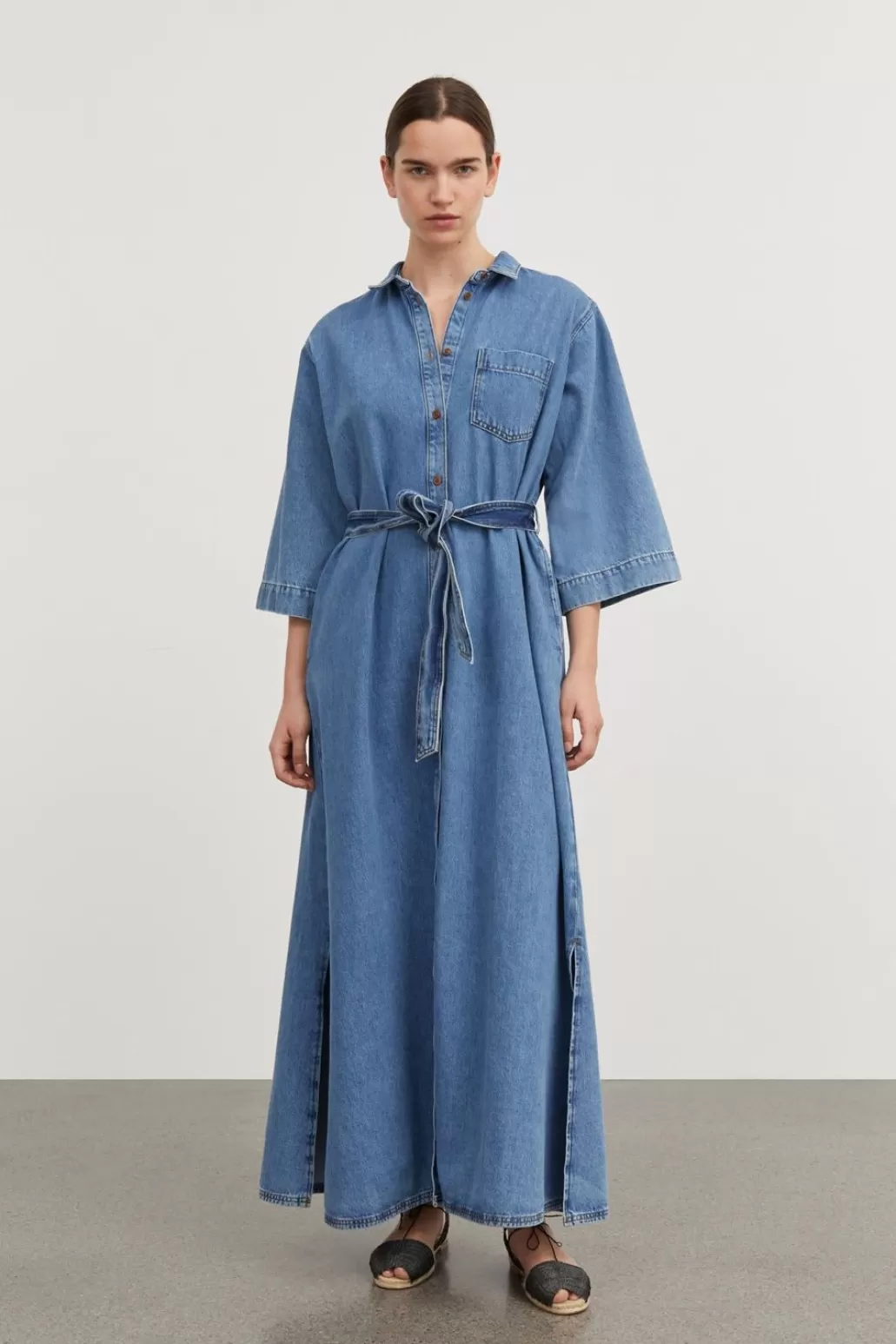 Fashion SKALL - Beya Dress - Washed Blue