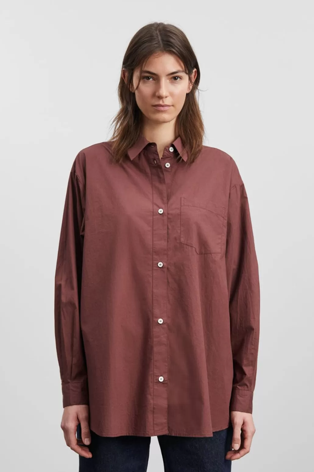 Outlet SKALL - Edgar Shirt - Dark Burgundy