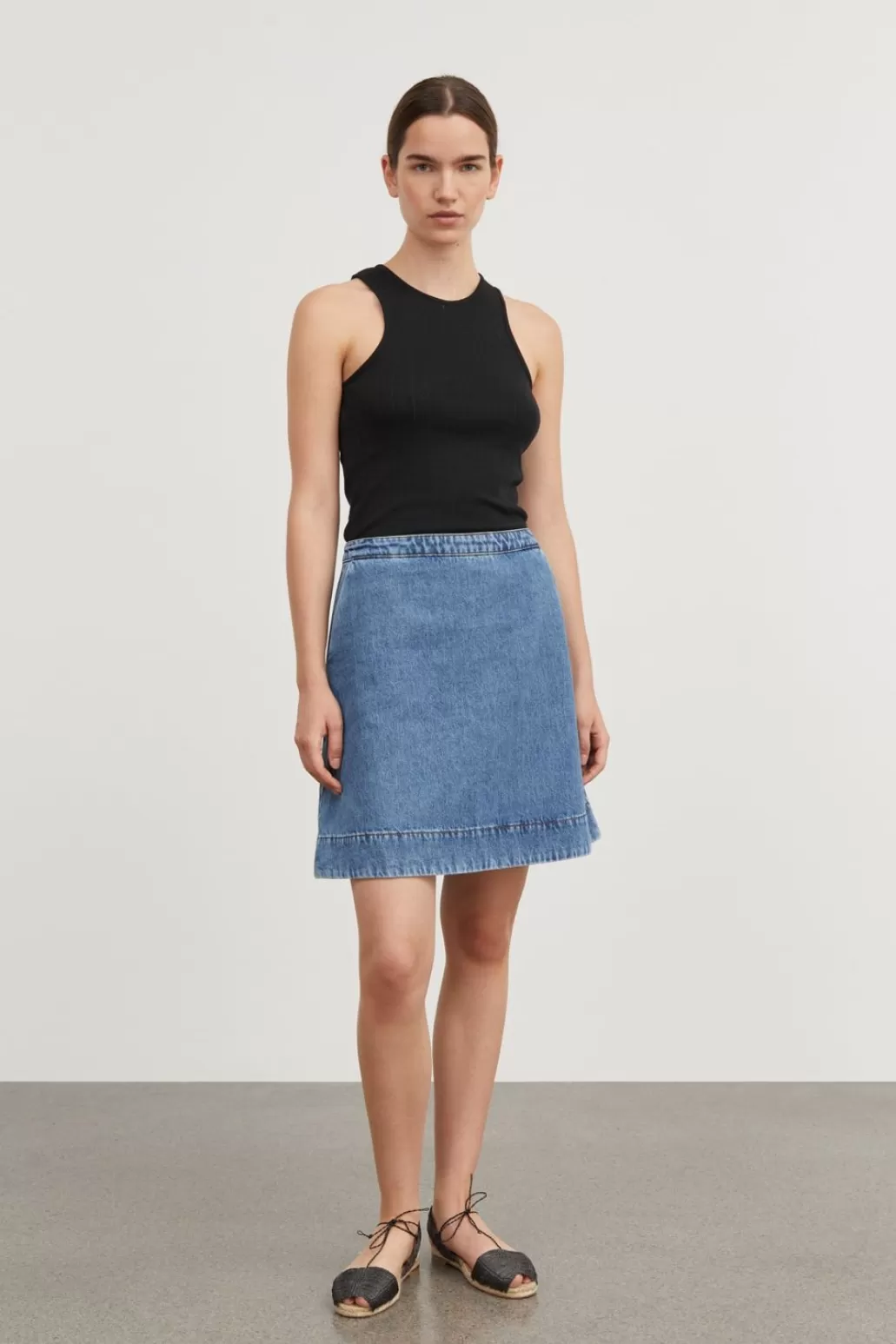 Hot SKALL - Jude Skirt - Washed Blue