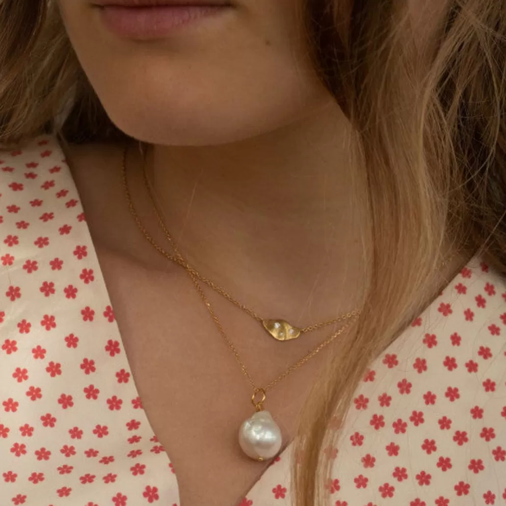 Flash Sale STINE A - Baroque Pearl Pendant Gold