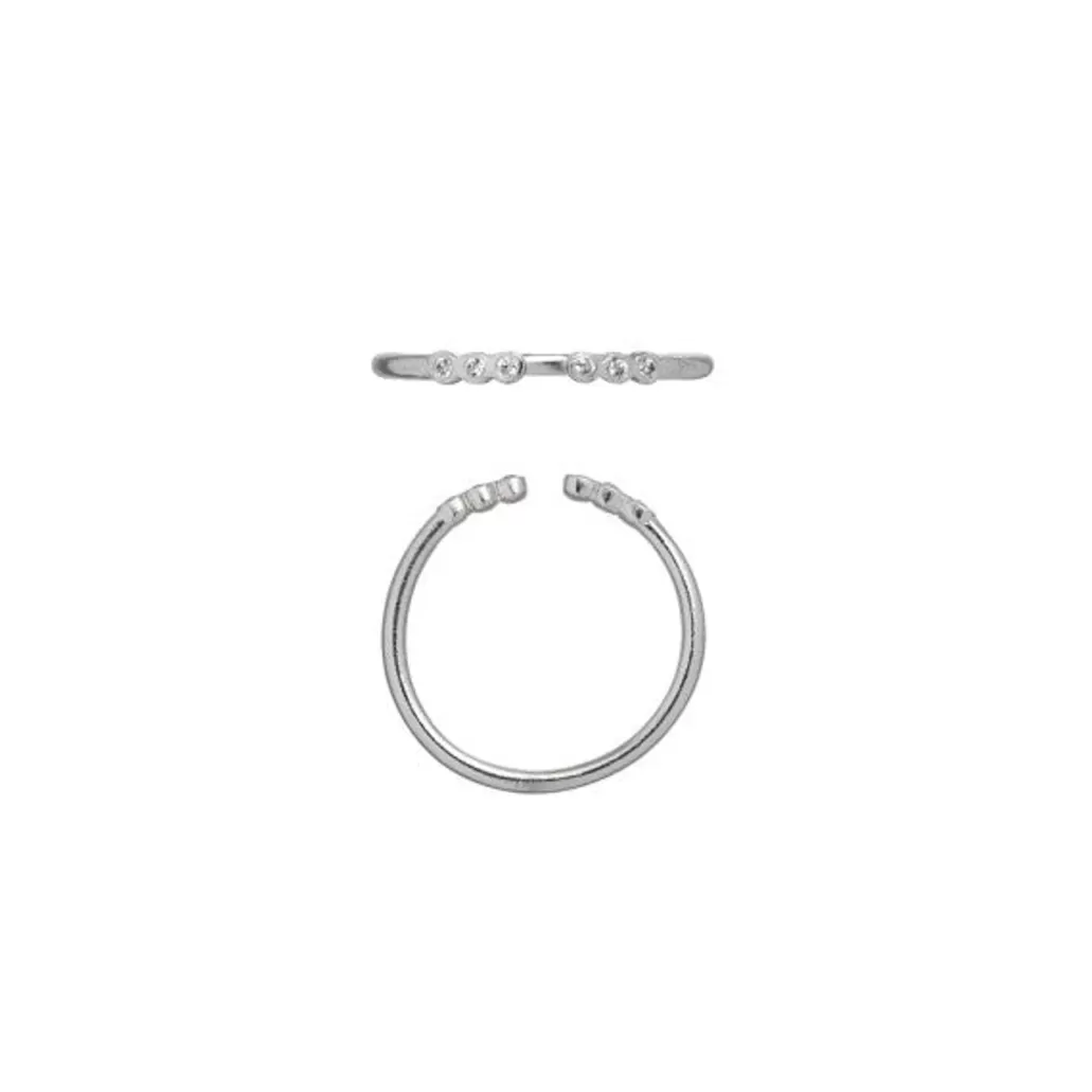 Online STINE A - Open Six Dots Ring - Silver