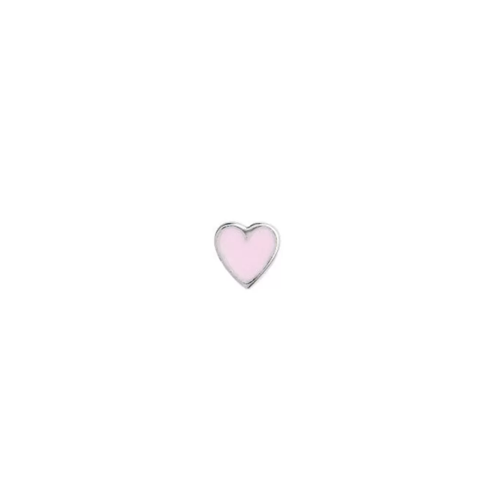 Sale STINE A - Petit Love Heart - Light Pink Silver