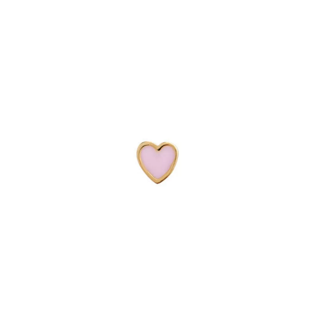 Store STINE A - Petit Love Heart Gold - Light Pink