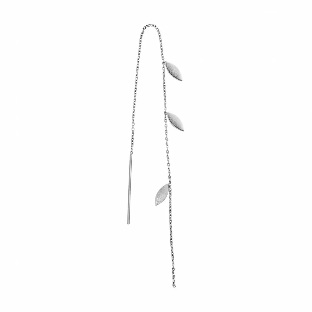 Store STINE A - Three Leaves Earring Piece - Silver