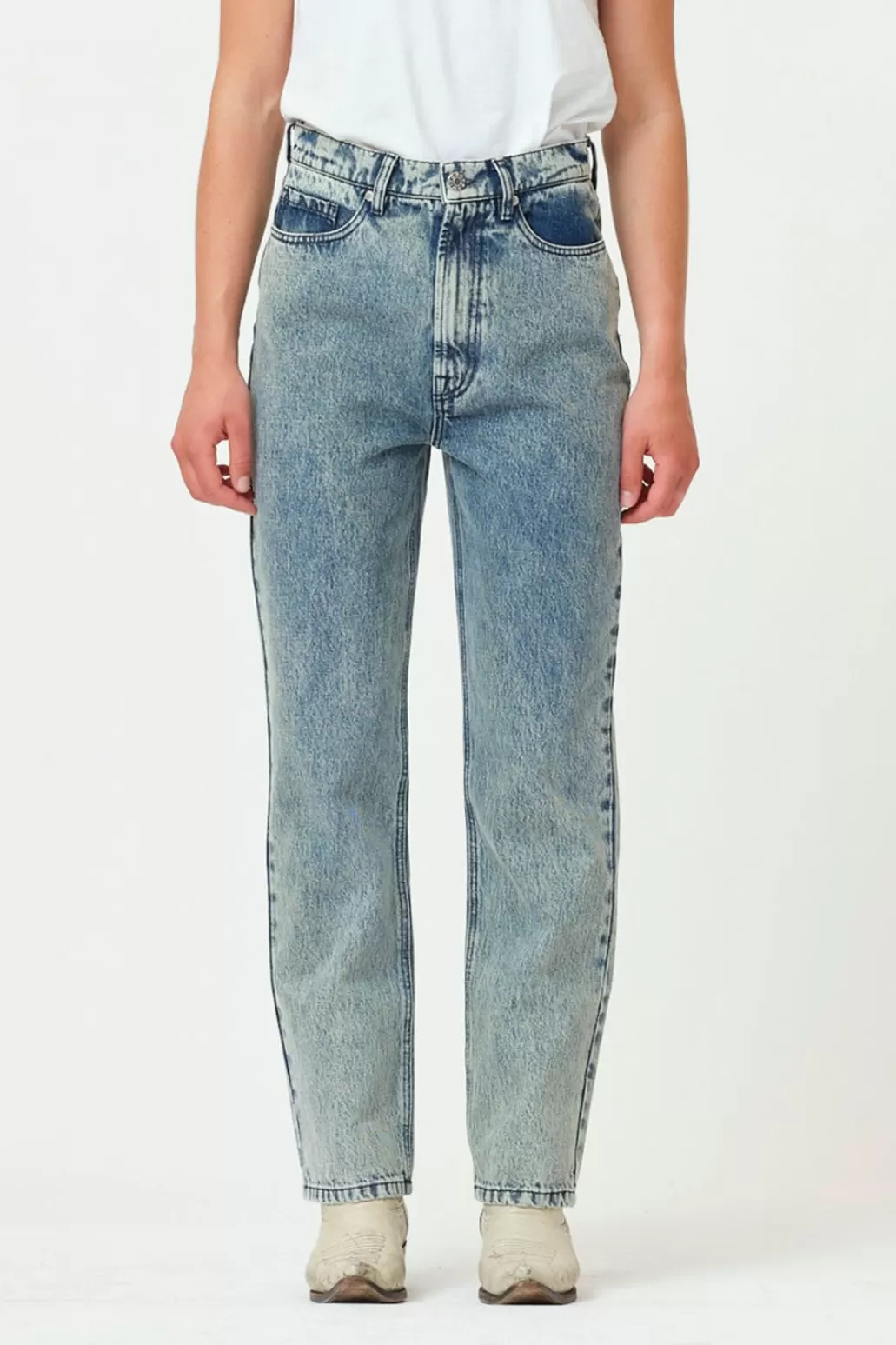 Sale TOMORROW - Ewa Jeans Wash Stone Bleached - Denim Blue