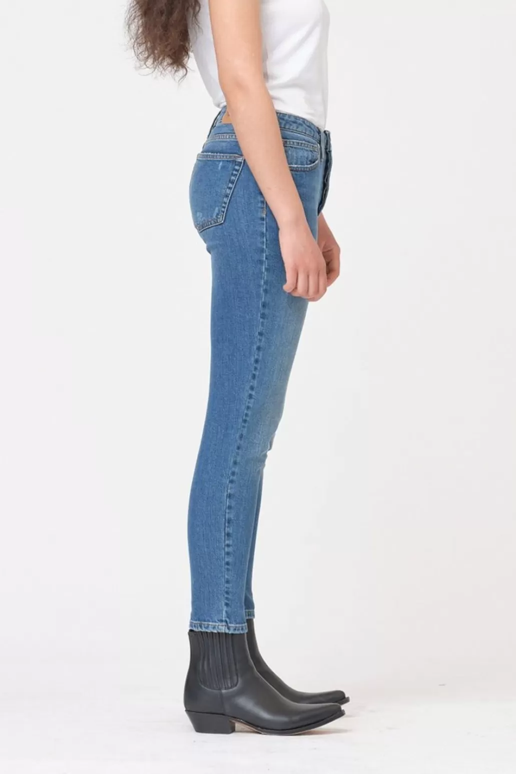 Clearance TOMORROW - Hepburn Jeans Mom Wash Brooklyn - Denim Blue