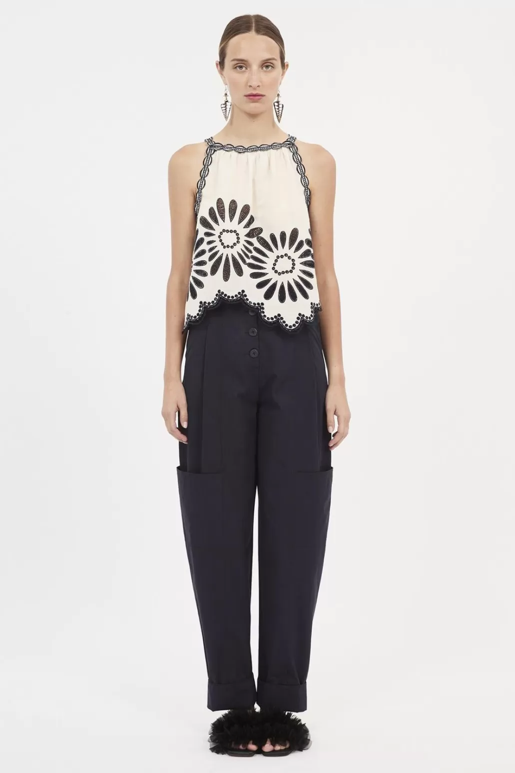 New ULLA JOHNSON - Jolie Top - Porcelain