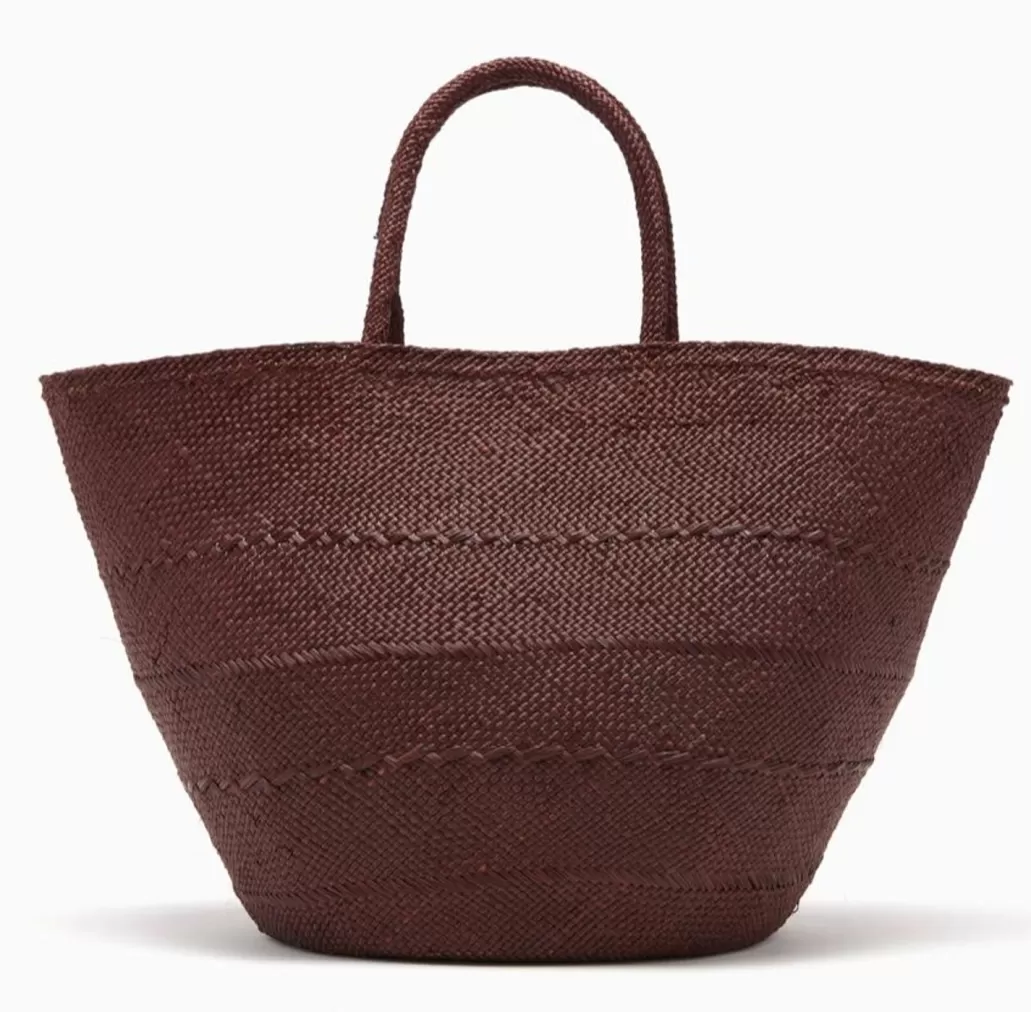 Cheap ULLA JOHNSON - Marta Large Basket Tote - Chocolate