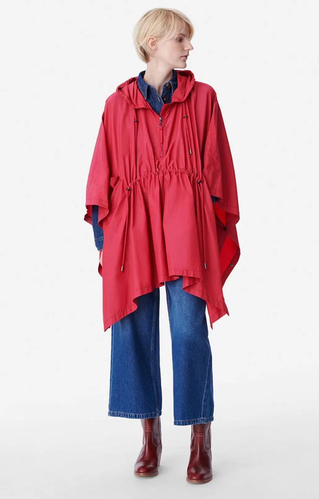 Online VANESSA BRUNO - Barry Rain Jacket - Pomegranate