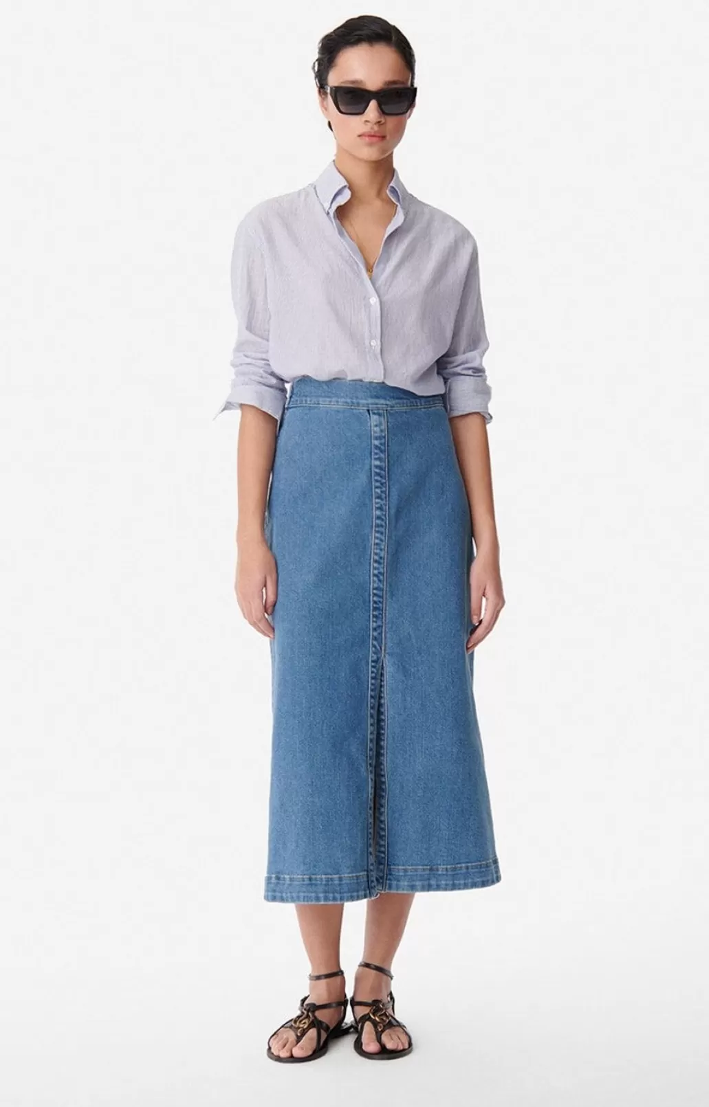 Store VANESSA BRUNO - Curtis Skirt - Indigo Clair