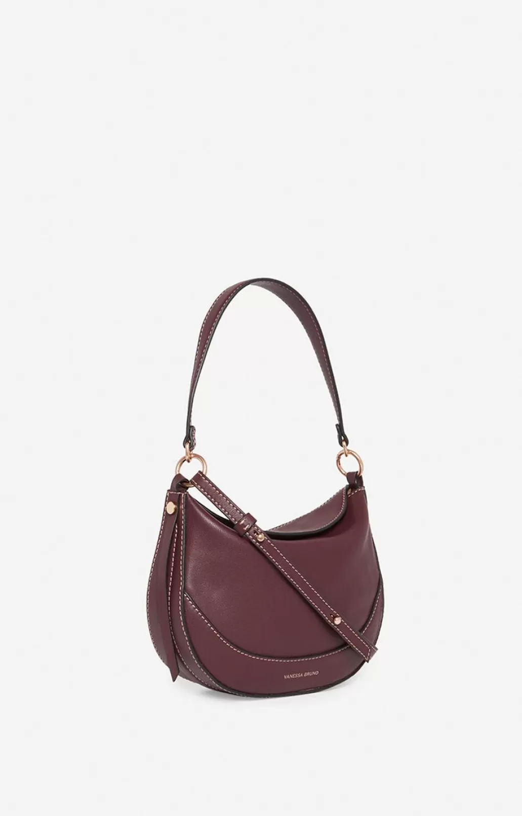 Shop VANESSA BRUNO - Mini Daily Bag - Bordeaux