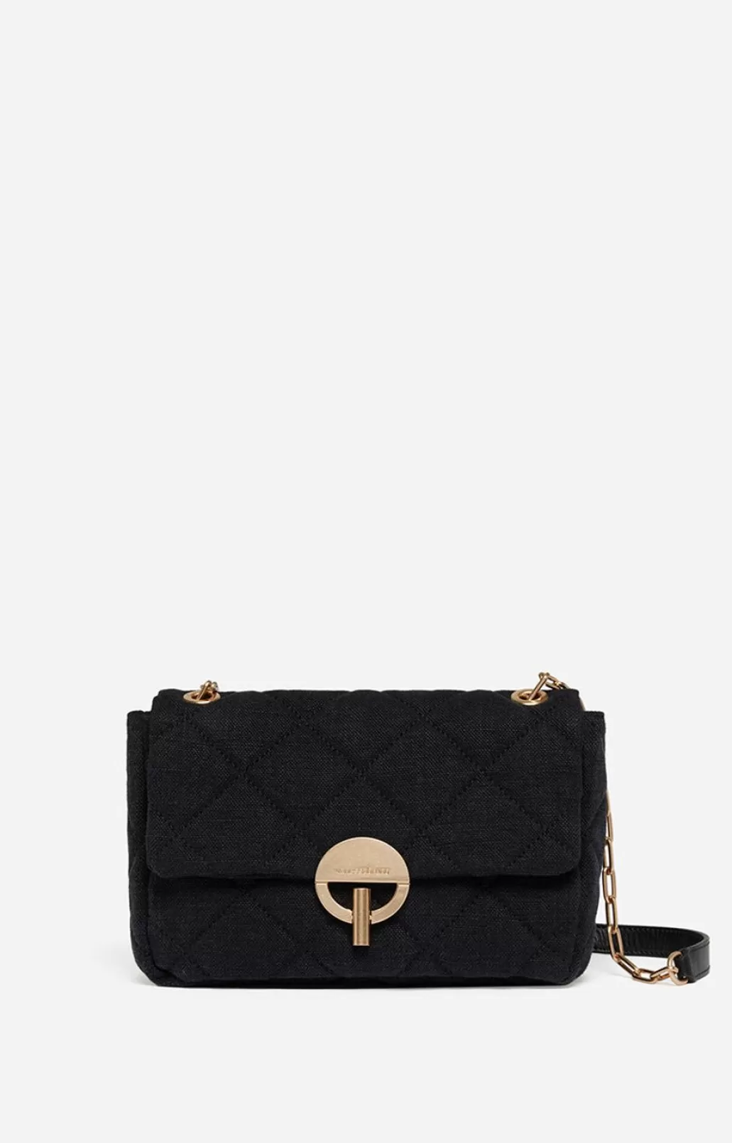 Cheap VANESSA BRUNO - Moon Bag Linen - Noir